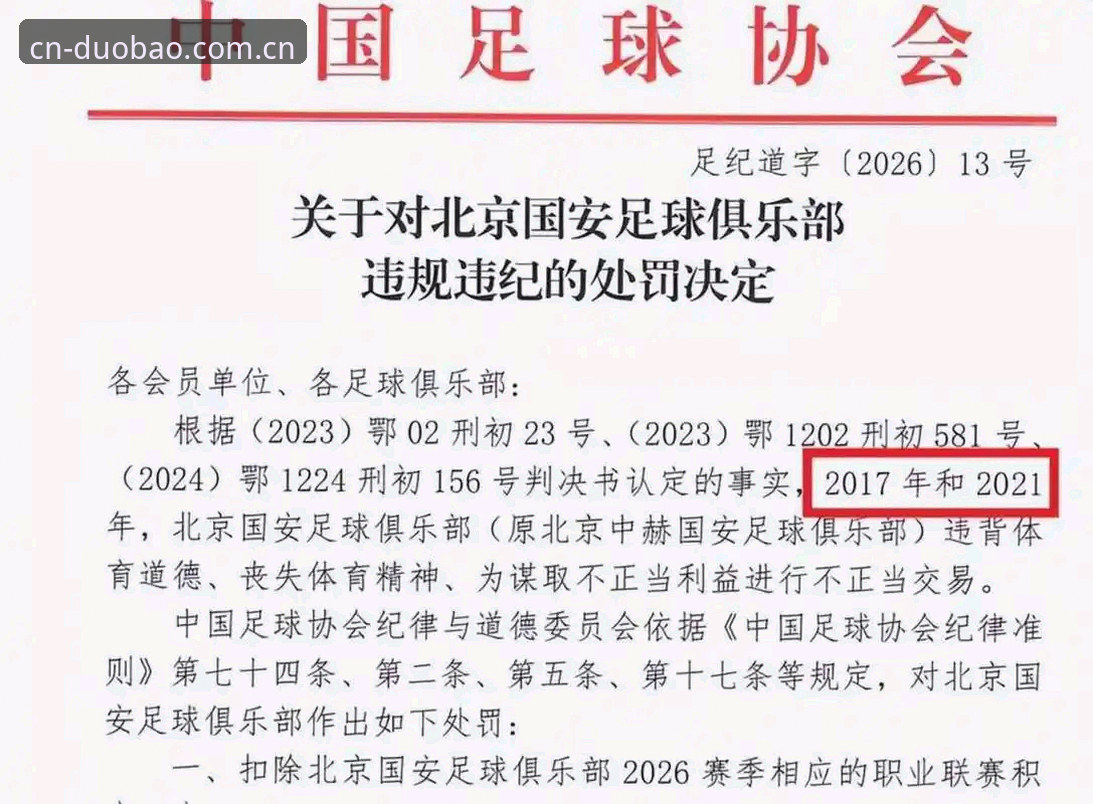多宝体育安卓版哪个好 中国足协第三批禁足名单最新动态:65人受罚,终身禁足与行业肃清并行